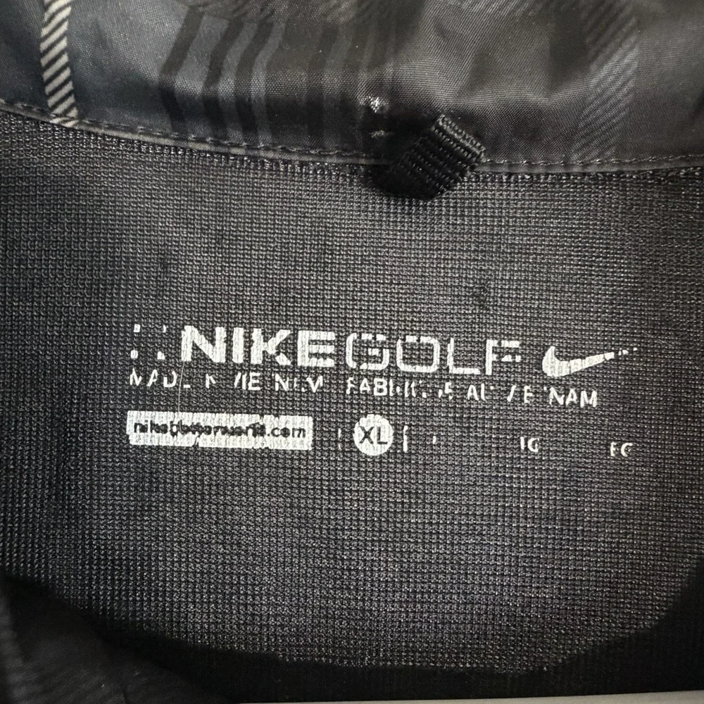 Nike Golf Jacket Men's XL Pullover Windbreaker 1/4 Quarter Zip Side‎ Zippers